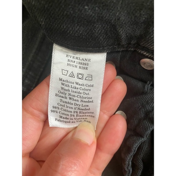 Everlane Washed Black High Rise Skinny Jeans - 29 - Picture 2 of 3